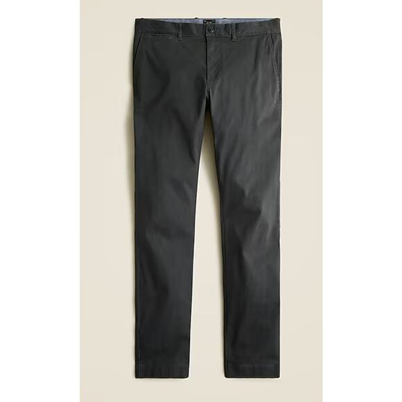 J.Crew 250 Skinny Fit Core Stretch Chino Pants Mens SZ W34 L30 Gray AB613 Twill - Picture 4 of 10